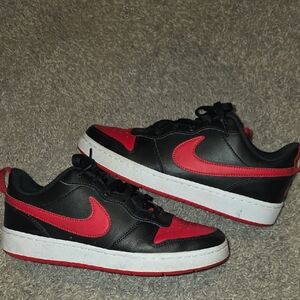 Nike Kids Black And Red Shoes